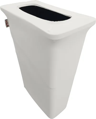 Vista 39 de LA Linen Funda elástica de elastano ajustable para cubo de basura Slim Jim de 23 galones, cubierta de contenedor de residuos, decoración de patio