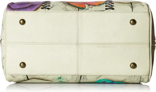 Vista 4 de Anuschka Anna - Bolso de piel pintada a mano para mujer con cremallera redonda