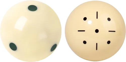 Vista 14 de GSE Billiard Training Cue Ball, AAA-Grade PRO Cup Standard Pool Cue Ball 2 puntos negros