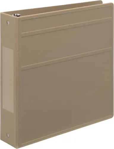 Vista 21 de Carstens Carpeta de 3 Anillos de Servicio Pesado de 2 Pulgadas - Apertura Lateral, Negro, Plástico Duradero, Anillos Sin Espacios, Cubiertas