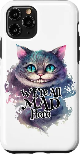Vista 29 de Cheshire cat We're All MAD Here Alicia in Wonderland - Carcasa para iPhone 17