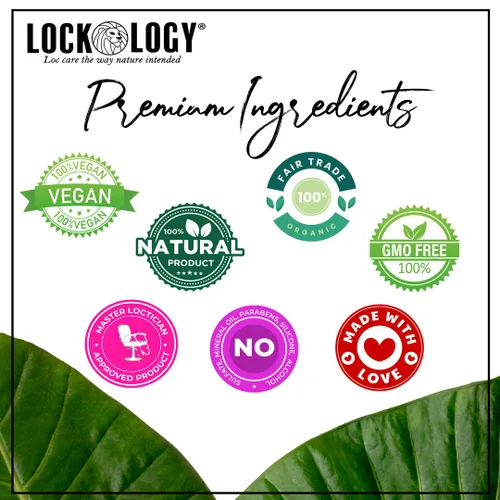 Vista 5 de Loc Retwist Butter & Dread Wax Loc Butter for Growth - Árbol de té de menta totalmente natural y sin acumulación Loc Retwists Productos por Lockology