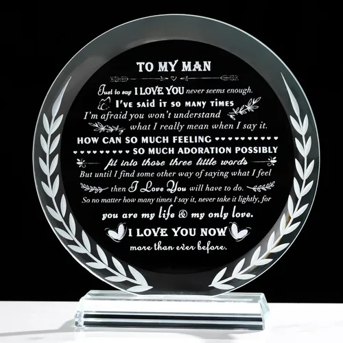 Vista 16 de Regalos Qianwei para novia de novio únicos - Regalos personalizados de corazón de cristal para mi novia que lo tiene todo - Ideas de regalo