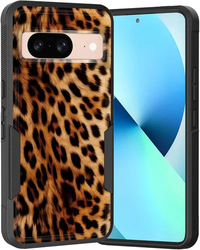 Vista 86 de Funda para Pixel 6A, Híbrida de Doble Capa de Servicio Pesado Resistente a Prueba de Golpes PC Duro + Funda Protectora de Silicona Suave para Google