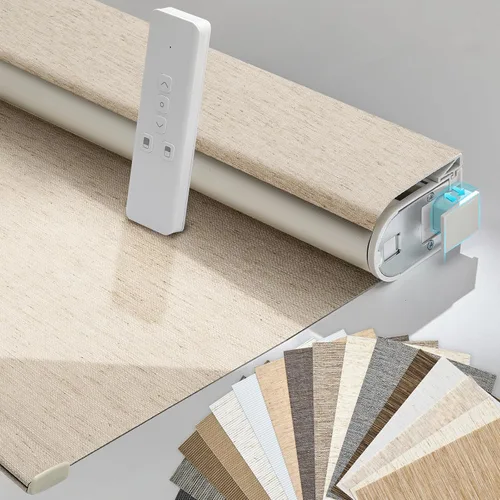 Vista 16 de Persianas motorizadas inteligentes Persilux con control remoto, sin necesidad de perforación, persianas enrollables automáticas para ventanas