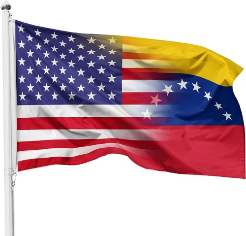 Vista 14 de Bandera de República Dominicana de Puerto Rico de 3 x 5 pies, 3 x 5 pies, nailon para exteriores e interiores, 3 x 5 pies, Fla gcon ojales de latón