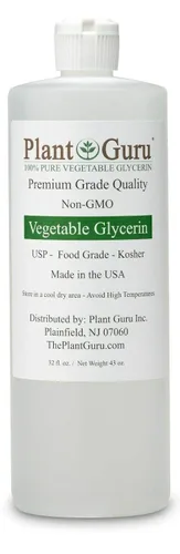 Vista 2 de Glicerina vegetal y propilenglicol 32 oz. Cada grado alimenticio USP Kosher 99.9% puro