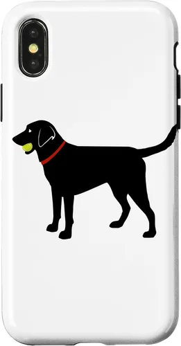 Vista 5 de Labrador Retriever Fetch, Black Lab Play Ball Dog Lover Gift Case for iPhone 17