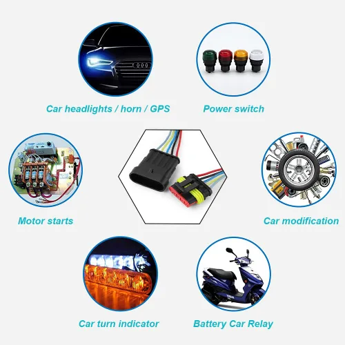 Vista 7 de 708 unidades, 43 kits de conectores de cable impermeables, kit de conectores eléctricos automotrices, terminales de enchufe para automóvil