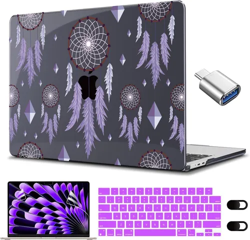 Vista 24 de CISSOOK Funda para MacBook Air de 15 pulgadas M2 M3 M4 M5 2023 2024 2025 2026