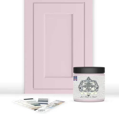 Vista 94 de Pintura TODO EN UNO, Abbey (gris cálido), Muestra de 8oz - Pintura duradera para gabinetes y muebles. Imprimación y capa superior incorporadas,