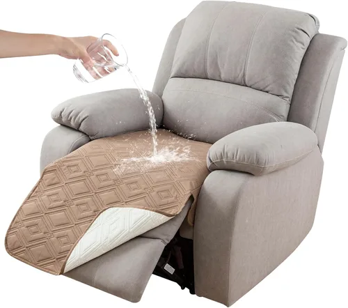 Vista 46 de Genina Juego de 2 Fundas de Reposabrazos para Sofá 100% Impermeables, Fundas para Reposabrazos de Sofá, Sillón, Protectores Antideslizantes