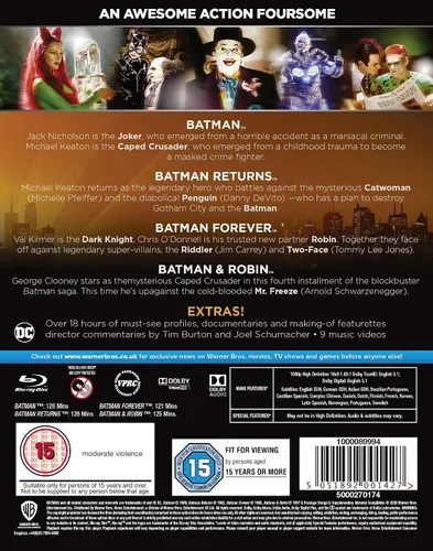 Vista 2 de Batman 4-Film Collection 1989-1997