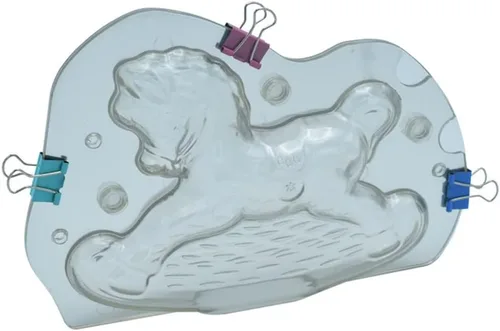Vista 4 de Molde de plástico 3D para chocolate con clips, carrusel de caballo, molde de jalea de cristal, decoración de pasteles de caramelo, postres