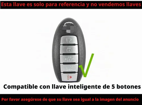 Vista 3 de REPROTECTING Funda de llave de goma de silicona Compatible con Nissan Altima SR Armada SL Maxima Murano Pathfinder Rogue Titan Versa Sentra
