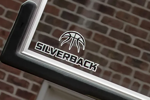 Vista 11 de Silverback Sistema de baloncesto anclado al piso, de 54", con tablero de vidrio templado