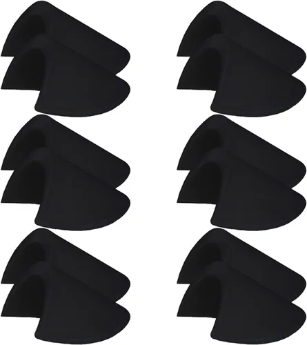 Vista 11 de Almohadillas de hombro de 1/2 pulgadas, 12 pares, almohadillas de hombro cosidas, almohadillas de espuma de esponja suave para hombres y mujeres