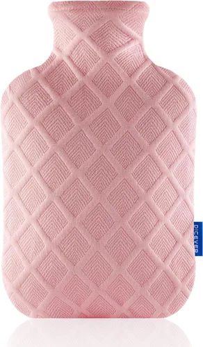 Vista 11 de Botella de agua caliente con tapa suave, bolsa de agua caliente de 2 L, terapias calientes y frías para dolores musculares, calambres menstruales