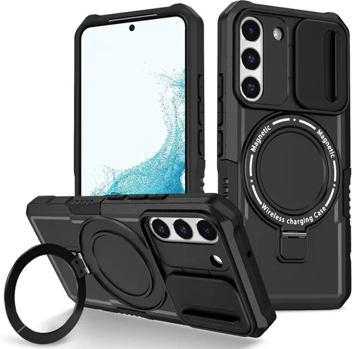 Vista 83 de Funda magnética para Samsung Galaxy Note 20 Ultra, soporte para teléfono, funda protectora mate a prueba de golpes, funda protectora para teléfono