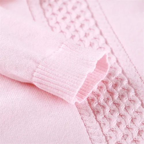 Vista 5 de Mameluco de punto con cuello de Peter Pan para bebé, ropa de una sola pieza, overol de ropa de bebé