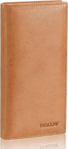 Vista 19 de HISCOW Cartera larga plegable con 15 ranuras para tarjetas de crédito - Piel de becerro italiana