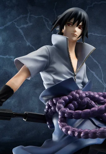 Vista 6 de Megahouse Naruto Shippuden: Figura de PVC de la serie GEM de Sasuke Uchiha