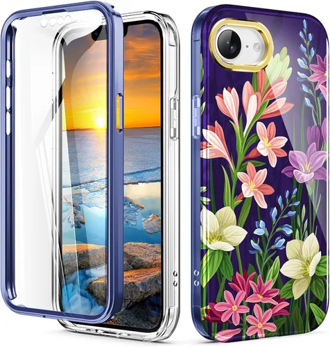Vista 36 de Funda bonita de mármol para iPhone 13 Pro de 6.1 pulgadas, con protector de pantalla incorporado, ligera y elegante, de TPU, para cuerpo completo, a