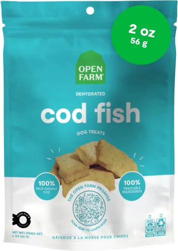 Vista 7 de Open Farm, Golosinas deshidratadas para perros, aperitivos para perros con alto contenido de proteínas y bajos en carbohidratos, textura masticable
