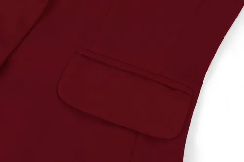 Vista 9 de MINTLIMIT Blazer de manga 34 para mujer, blazer de oficina con un botón y bolsillos