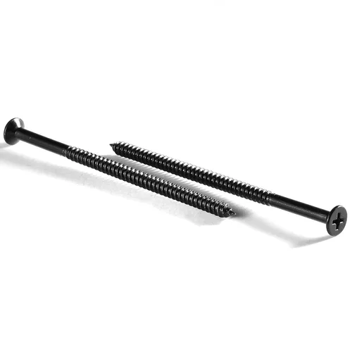 Vista 21 de Tornillos para madera #4 x 1/2", 100 tornillos de acero inoxidable 18-8 (304), cabeza plana Phillips, tornillos autorroscantes rápidos para paneles