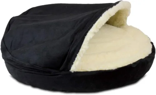 Vista 7 de Snoozer Cama Ortopédica de Lujo Estilo Cueva para Mascotas, Pequeña, Antracita For small sized pets, Removable washable cover, Calming covered dog