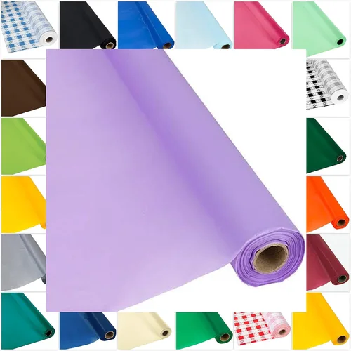 Vista 15 de DIY Craft - Rollo de plástico negro para mesa de banquete, 300 pies de largo (26 colores)