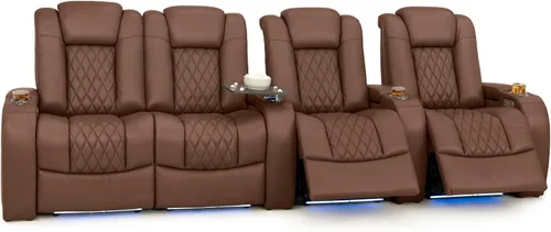 Vista 48 de Seatcraft Asientos de cine en casa Virtuoso LT Tawny Single reclinable Leonado