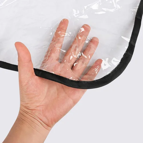 Vista 7 de Twins - Cochecito impermeable universal para cochecito de bebé, protección contra el clima lluvioso, lado a lado, doble carro, protección contra