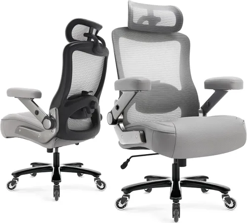 Vista 11 de Silla de oficina grande y alta de 600 libras, silla de escritorio ejecutiva