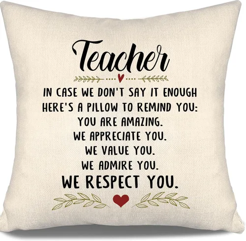 Vista 6 de En caso de que no lo diga lo suficiente aquí hay una almohada para recordarte que eres increíble, te aprecio, te quiero. Funda de almohada para tía