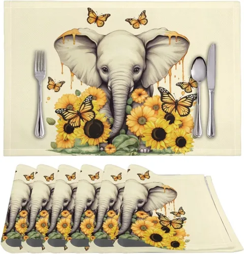 Vista 49 de BIGCARJOB Mantel individual de diseño personalizado, 4 piezas, tapete de mesa resistente al corazón, 12 x 18 pulgadas 1-diseño personalizado