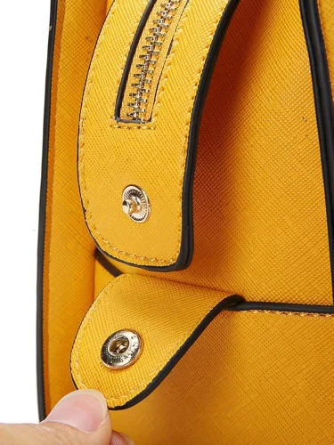 Vista 9 de JOSEKO Bolso de hombro con asa superior para mujer, bolso de mano de tamaño medio, bolso de mano de piel sintética, bolso cruzado