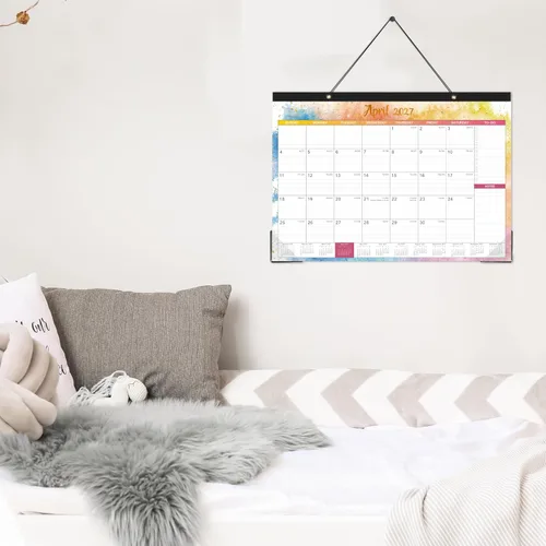 Vista 9 de Calendario de escritorio 2026-2027, calendario de escritorio grande 2026-2027, julio de 2026 a diciembre de 2027, 17 x 12 pulgadas, calendario