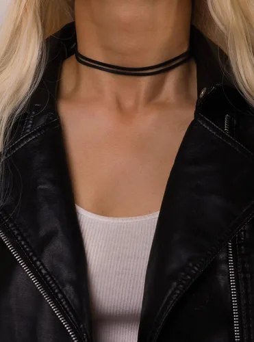 Vista 2 de Sacina Layered Black Choker, Brown Choker, Boho Necklace, Hippie Necklace, Gothic Necklace, Black Choker Necklace for Women, Christmas Jewelry Gift