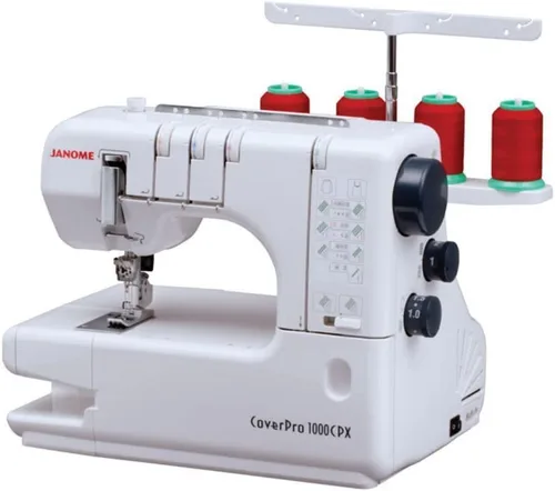 Vista 11 de Janome 001900CPX - Máquina de puntada de cubierta, color blanco