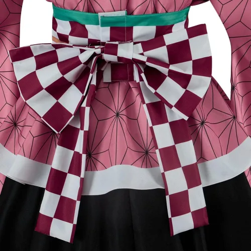 Vista 5 de LoliMiss Kamado Nezuko Kimono Uniforme Anime Cosplay Disfraz Halloween