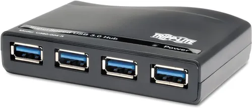 Vista 8 de Eaton Tripp Lite U360-004-SLIM Hub USB 3.0 portátil delgado de 4 puertos con cable integrado