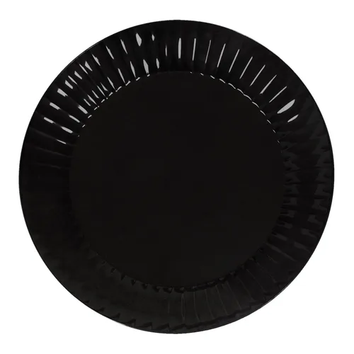 Vista 18 de Party Essentials N62417 - Plato redondo de plástico duro (6.0 in) de diámetro, color negro (caja de 288)