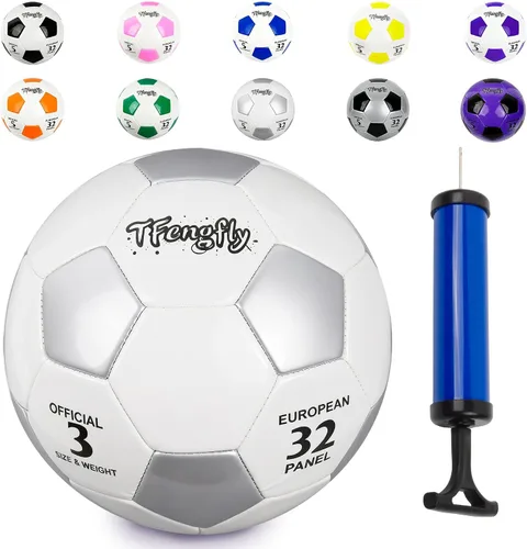 Vista 17 de Size 2, 5 Soccer Ball with Pump Needle-Training Recreation Soccer Ball Size 2, 5 Thicker PU Tight Weaved Mini Soccer Ball for Teen Boy Girl