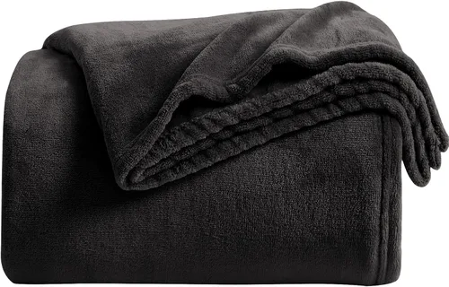 Vista 30 de KMUSET Manta de Tiro Súper Suave Premium de Franela de Forro Polar Sedosa Tamaño de Tiro Beige Microfibra Manta Ligera para Uso en Todas