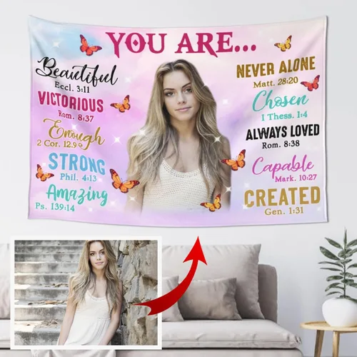 Vista 10 de QOQIOSOC Tapiz personalizado para mujer negra con nombre, tapiz para colgar en la pared de yoga afroamericano, meditación, tapiz para colgar