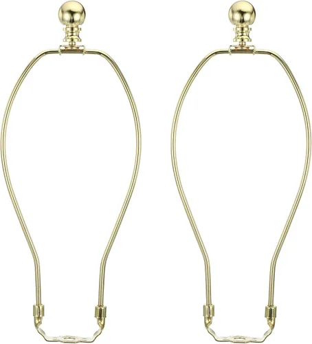 Vista 8 de PATIKIL Kit de arpa de lámpara de 5 pulgadas con remate, 2 juegos de soporte de sombra desmontable, accesorios de iluminación para lámparas de pie