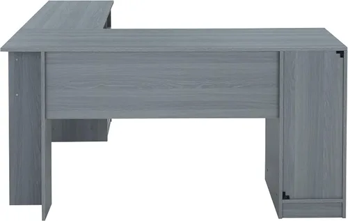Vista 7 de Techni Mobili Escritorio funcional para computadora en forma de L con almacenamiento, L es 59.5 pulgadas de ancho x 59.5 pulgadas de largo