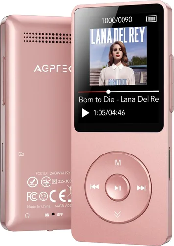 Vista 13 de Reproductor MP3 AGPTEK A02 con Bluetooth 5.3, reproductor de música portátil con pantalla de 1.8 pulgadas, bocina, radio FM, grabadora de voz, Negro